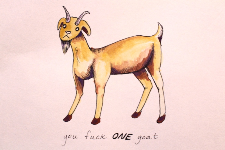 one goat
